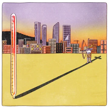 Verano en Madrid. Illustration about surviving summer in Madrid, 2024.